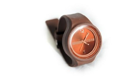 RUBR II BROWN Unisex Oversized Silicone Japanese Quartz