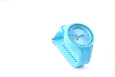 RUBR II LIGHT BLUE Unisex Oversized Silicone Japanese Quartz