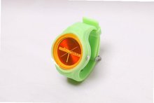 RUBR II LIME/ORANGE Unisex Oversized Silicone Japanese Quartz