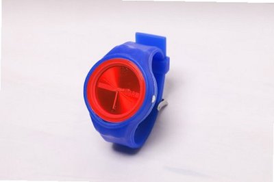 RUBR II ROYAL/RED Unisex Oversized Silicone Japanese Quartz