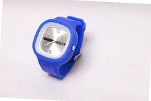 RUBR II ROYAL/WHITE Unisex Oversized Silicone Japanese Quartz