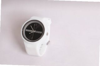 RUBR II WHITE/BLACK Unisex Oversized Silicone Japanese Quartz