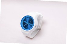 RUBR II WHITE/ROYAL Unisex Oversized Silicone Japanese Quartz
