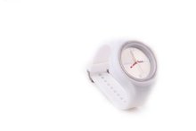 RUBR II WHITE Unisex Oversized Silicone Japanese Quartz