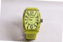 uRUBR PARIS CHARTREUSE Unisex 100 Percent Silicone Textured Strap 