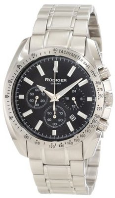 Rudiger R1000-04-007 Dresden Black Dial Chronograph Tachymeter