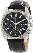 Rudiger R1000-04-007L Dresden Black Luminous Dial Black Leather Chronograph Tachymeter
