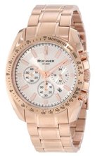 Rudiger R1000-09-001 Dresden Rose Gold IP Silver Luminous Dial Chronograph Tachymeter