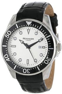 Rudiger R2000-04-001L Chemnitz Black IP Silver Luminous Dial