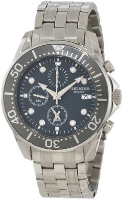 Rudiger R2001-04-011 Chemnitz Grey IP Grey Dial Chronograph