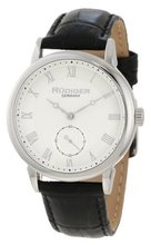 Rudiger R3000-04-001L Leipzig Black Leather Band Silver Dial Roman Numeral