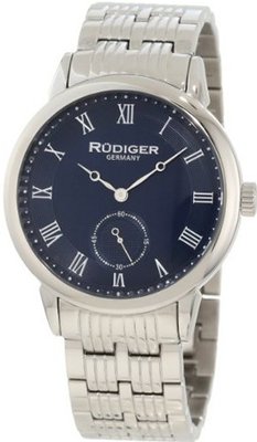 Rudiger R3000-04-003 Leipzig Stainless Steel Blue Dial Roman Numeral