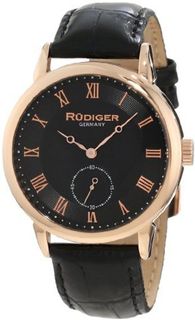 Rudiger R3000-09-007L Leipzig Rose Gold Black Dial