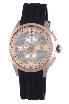 Rudiger R4000-09-001 Zwickau Multi-Function Silver Dial Tachymeter