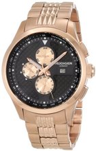 Rudiger R4000-09-007B Zwickau Multi-Function Black Dial Tachymeter