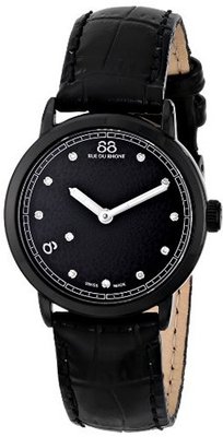 88 Rue du Rhone 87WA120001 Analog Display Swiss Quartz Black