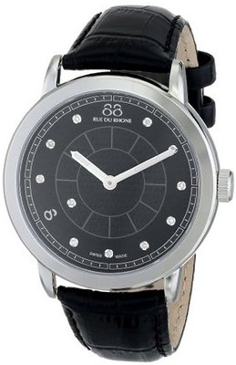 88 Rue du Rhone 87WA120026 Analog Display Swiss Quartz Black