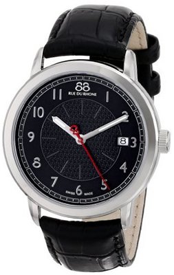 88 Rue du Rhone 87WA120030 Analog Display Swiss Quartz Black