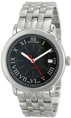 88 Rue du Rhone 87WA120034 Analog Display Swiss Automatic Black