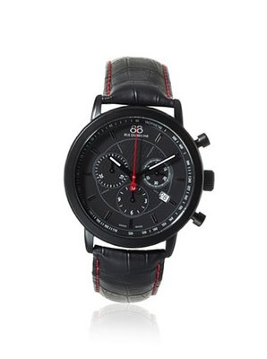 88 Rue Du Rhone 87WA120046 Black Stainless Steel and Matte Black PVD