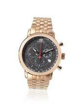 88 Rue Du Rhone 87WA120049 Rose Gold Tone/Black Rose Gold Tone Stainless Steel