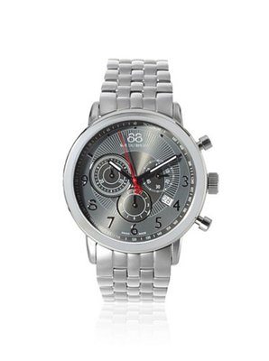 88 Rue Du Rhone 87WA120055 Silver/Black Stainless Steel
