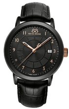 88 Rue du Rhone 87WA130018 45mm Black Dial & Leather Strap