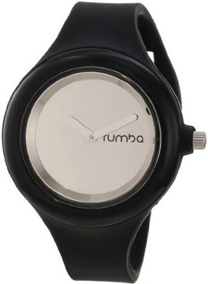 RumbaTime 11972 Jane Lights Out Silver Modern Stylish Analog
