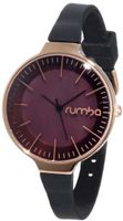 RumbaTime 12382 Orchard 35MM Rose Gold Lights Out Stylish-Modern Analog