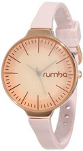 RumbaTime 12405 Orchard 35MM Rose Gold Rose Smoke Stylish-Modern Analog