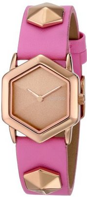 RumbaTime 15802 Tribeca Analog Display Japanese Quartz Pink