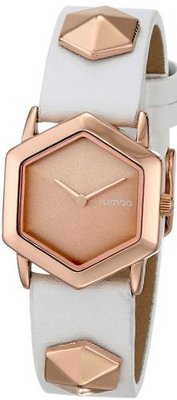 RumbaTime 15826 Tribeca Analog Display Japanese Quartz White