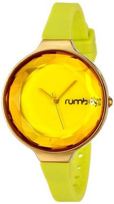 RumbaTime 17813 Orchard Gem Analog Display Japanese Quartz Yellow