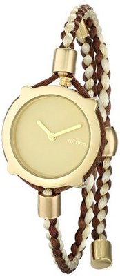 RumbaTime 18858 Gramercy Analog Display Japanese Quartz Beige