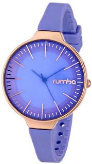 RumbaTime 19176 Orchard Gold Analog Display Japanese Quartz Purple