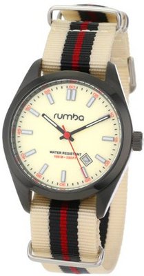 RumbaTime 817466015673 Bowery Cream Classic Analog Date