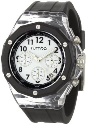 RumbaTime Mercer Lights Out 45mm White Dial