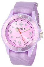RumbaTime Unisex 12023 Perry Nylon Sweet Lilac Modern Stylish Analog