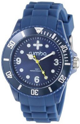 RumbaTime Unisex 12054 Perry Silicone Band 42MM Royal Modern Stylish Analog