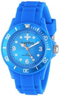 RumbaTime Unisex 12542 Perry Silicone Band 38MM Azul Modern Stylish Analog