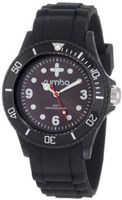 RumbaTime Unisex 12573 Perry Silicone 38MM Lights Out Modern Stylish Analog