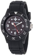 RumbaTime Unisex 12573 Perry Silicone 38MM Lights Out Modern Stylish Analog