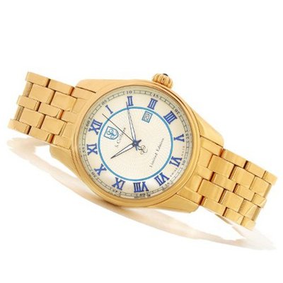 S. COIFMAN MEN'S SWISS MADE GOLDTONE DESIGNER WATCH