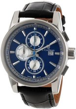 S. Coifman SC0252 Chronograph Blue Dial Black Leather