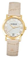 Saint Honore 751020 3YFRT Trocadero Paris Gold PVD Stainless Steel Mother-Of-Pearl Dial Genuine Leather Date
