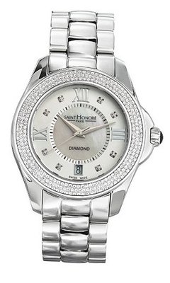 Saint Honore 761110 1AY8DN Coloseo silver stainless-steel band .