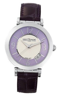Saint Honore 766011 1APBN Opera Purple Two-Tone Dial Leather
