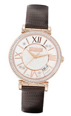 Saint Honore 766012 8PARDR Opera Rose Gold PVD Pavet Diamond Dial Satin