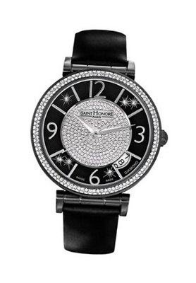 Saint Honore 766016 71PANBD Opera Paris Titan PVD Stainless Steel Satin Diamond Date