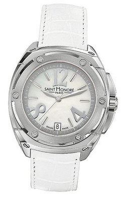 Saint Honore 766070 1BYAN Haussman Mother-Of-Pearl White Leather